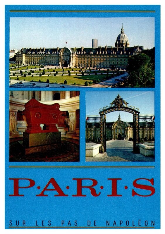 Collection Paris Multi View Historic Landmark Grille D Entree Chrome Postcard  