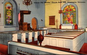 Delaware Dover Old Swedes' Church Interior Built 1698