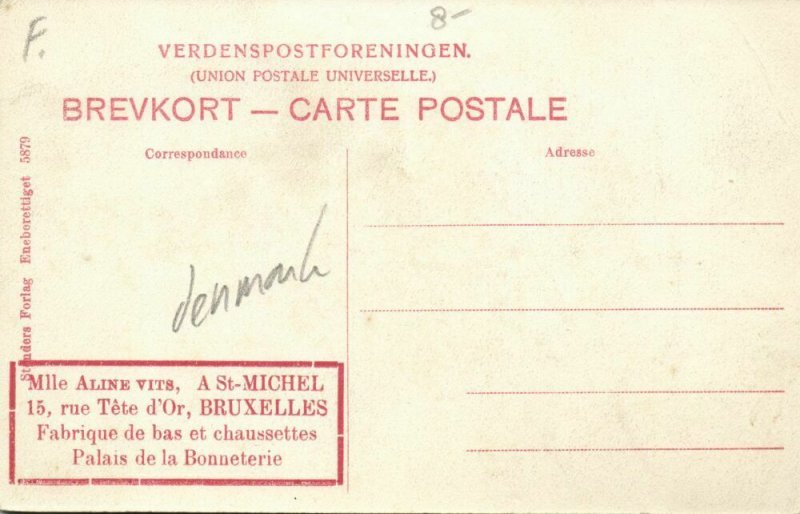 denmark, AALBORG ÅLBORG, Saxogade (1910s) Postcard