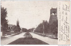 Looking down Hamilton Street, Boulevard, Peoria, Illinois, 00-10s