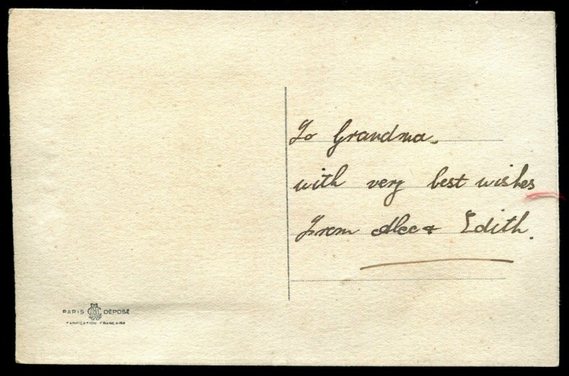 4112 - EASTER 1910s Embroidered Silk Postcard & Insert. Cross Eggs Flowers