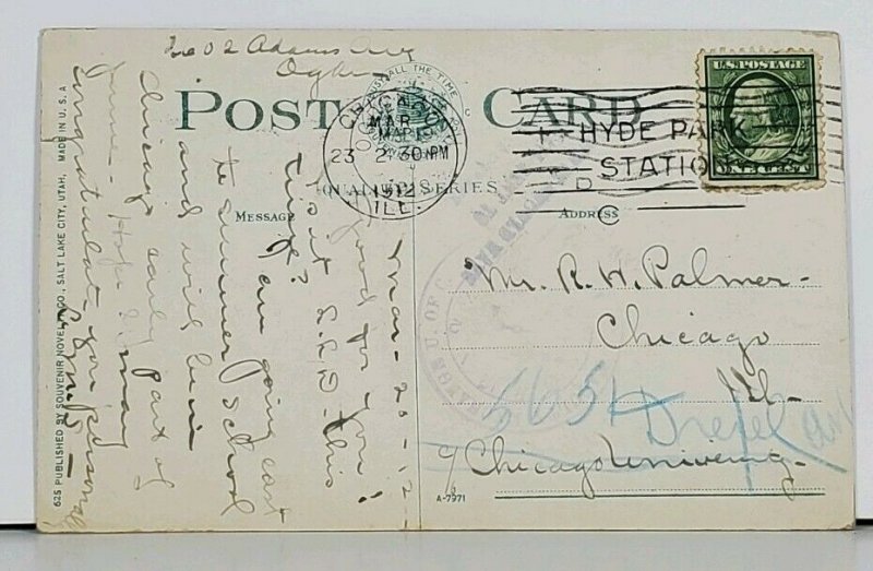 Utah Ogden Canyon c1912 Postcard J15