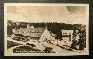 Mint Vintage Paradise Inn Rainier National Park Washington Real Photo Postcard  