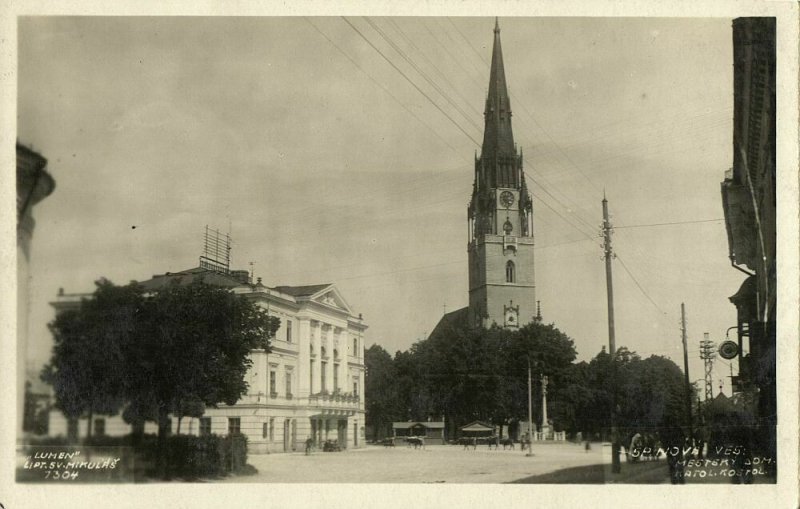 slovakia, Spišská Nová Ves, Roman-Catholic Church (1930s) RPPC Postcard