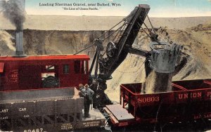 Buford Wyoming Loading Sherman Gravel Mining Vintage Postcard AA15350