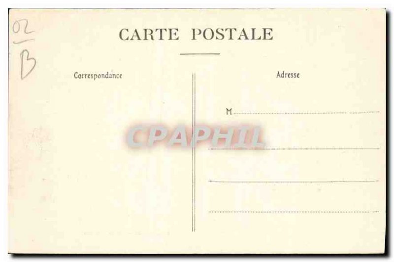 Postcard Old Camp of Sissonne tents and barracks