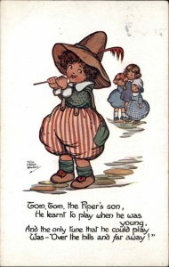 Tom Tom the Piper's Son Nursery Rhyme Lambert 1900s-20s Vintage Postcard