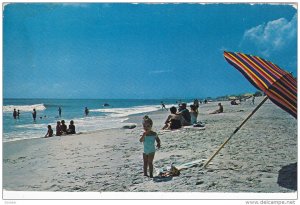 Beach Scene , CAROLINA BEACH , North Carolina , PU-1964