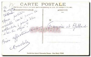 Postcard Old Port Marly Chateau de Monte Cristo old remains of Alexandre Dumas