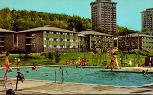 New York Ithaca Dormitories Quadrangle and Swimming Pool Ithaca College