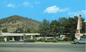 Ben-Ber Motel Yreka CA Calif. I-5 AAA Fred Baker Vintage Postcard D1