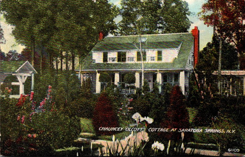 New York Saratoga Springs Chauncey Alcott's Cottage