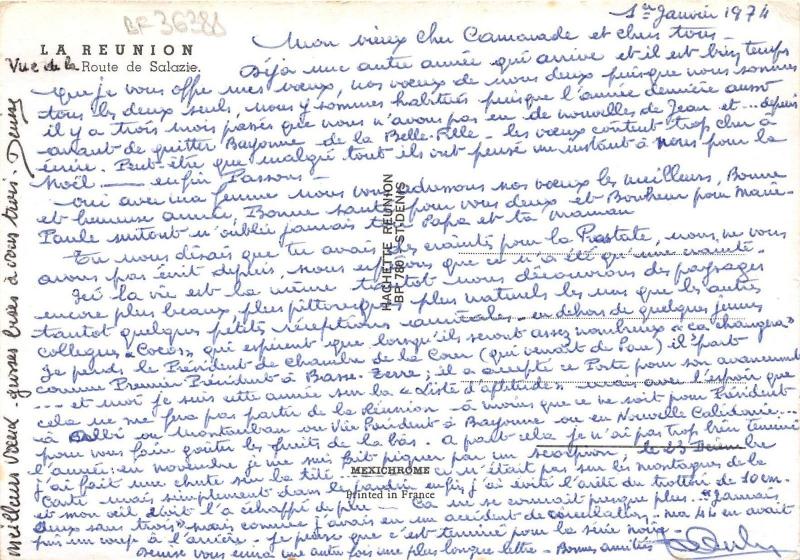 BF36388 la reunion la route de salazie   front/back scan