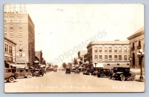 K5/ Huron South Dakota Postcard RPPC c40-50s Dakota Avenue Stores 337