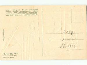 Pre-Linen Easter CHICKENS BY THE FENCE AB4178