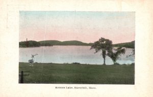 Vintage Postcard Kenoza Lake Grounds Scenic Mountains Haverhill Massachusetts MA