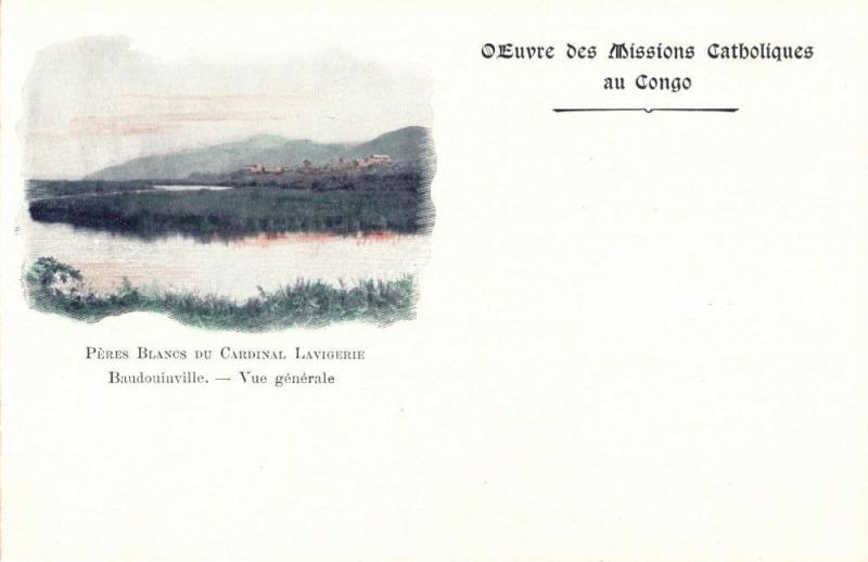 Congo Free State, Baudouinville Kirungu General View (1899) Mission Postcard