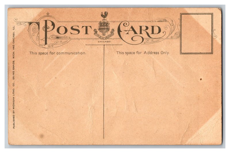 Postcard IL The Blackstone Chicago Illinois Interior View Dining Room 