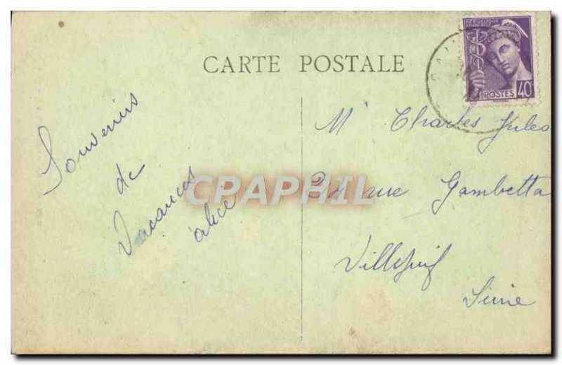 Old Postcard Sail The château de couzan