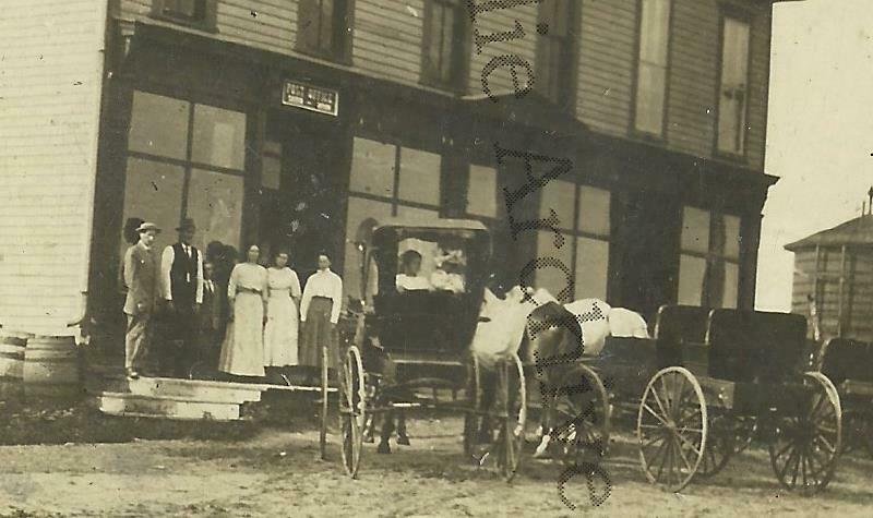 Sabin MINNESOTA RPPC c1910 GENERAL STORE Post Office nr Moorhead Barnesville
