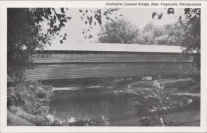 Postcard Dreibelbis Covered Bridge New Virginville PA