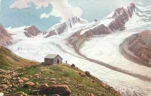 Italy Weißkugelhütte Trentino-South Tyrol glacier 1908