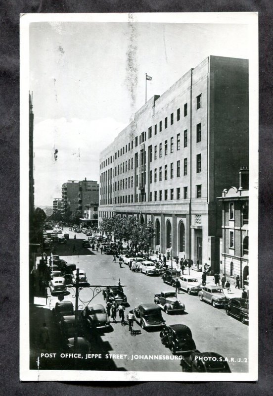 h2779 - South Africa Johannesburg 1950s Jeppe Street. Post Office real Photo PC