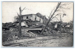 1913 42nd Farnam Streets After Tornado Easter Disaster Omaha Nebraska Postcard
