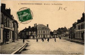 CPA CHATEAUNEUF en Thimerais-La Place St-Clair (184635)