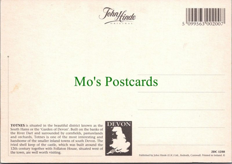 Devon Postcard - Totnes, Fore Street Showing Eastgate  SW12863