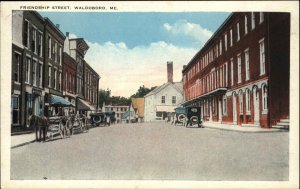 Waldoboro Maine ME Street Scene c1920s Postcard