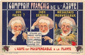 L'Azote est Indispensable a La Plante Advertising Unused crease right top cor...