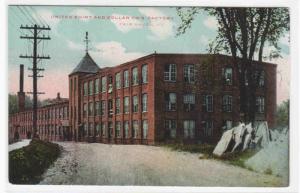 United Shirt & Collar Co Factory Fair Haven Vermont 1910c postcard