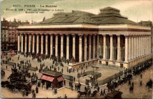 Vtg Paris France La Bourse de Commerce 1910s Postcard