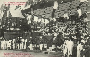 PC CPA FRENCH GUINEA, KONAKRY, INAUGURATION DU MONUMENT, Postcard (b21027)