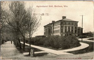 Agricultural Hall, Madison WI c1910 Vintage Postcard R24