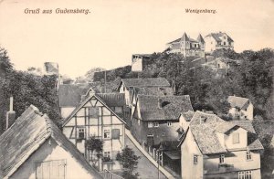 Gudensberg Germany Wenigenburg Birds Eye View Gruss aus Postcard AA69945