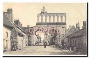 Saone et Loire Old Postcard Autun Porte DARROUX