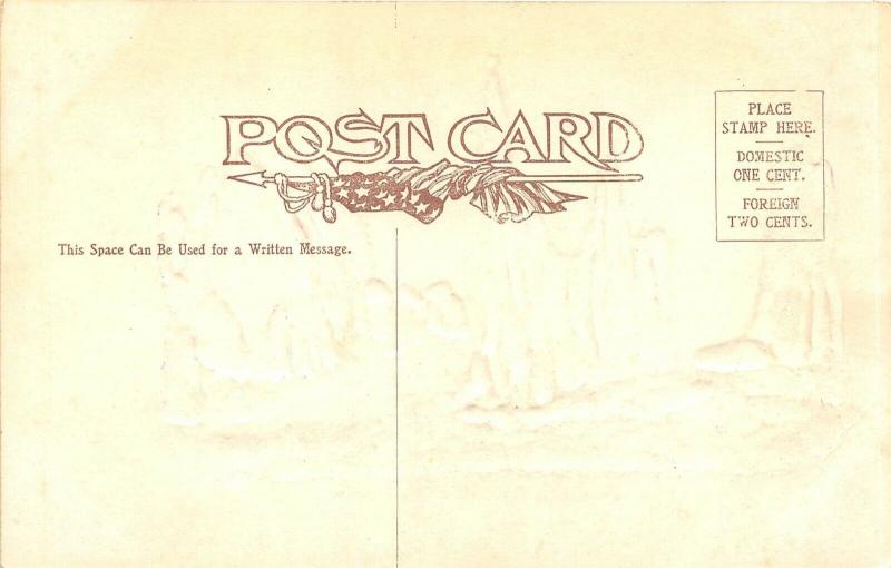 Garden of the Gods Colorado c1910 Embossed Postcard Cathedral Spires