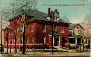 Postcard The Epworth Hospital in South Bend, Indiana~138187