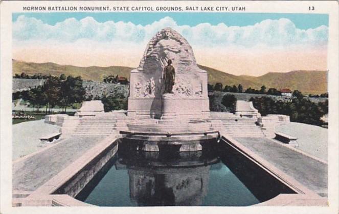 Utah Salt Lake City Mormon Battalion Monument State Capitol Grounds