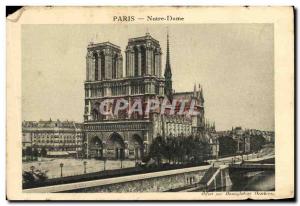 Old Postcard Paris Notre Dame