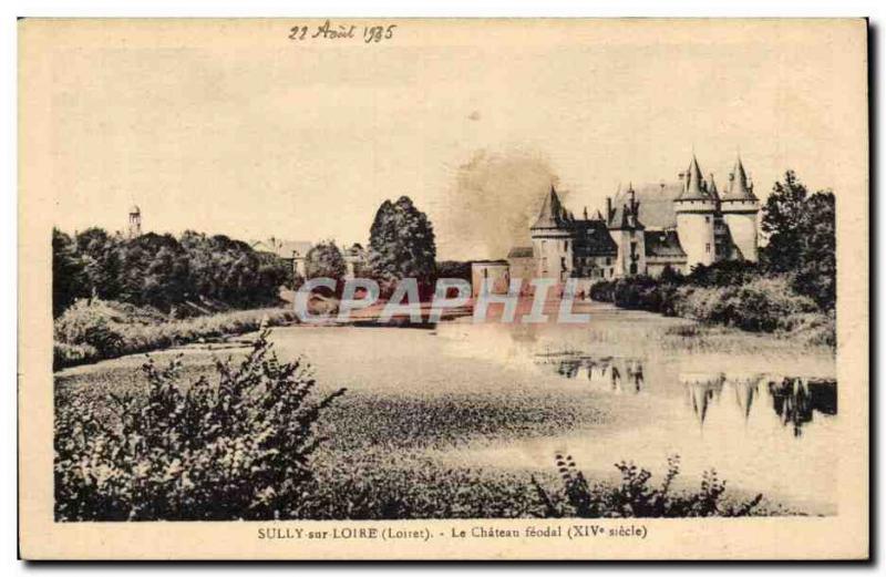 Sully sur Loire - Le Chateau Feodal - Old Postcard