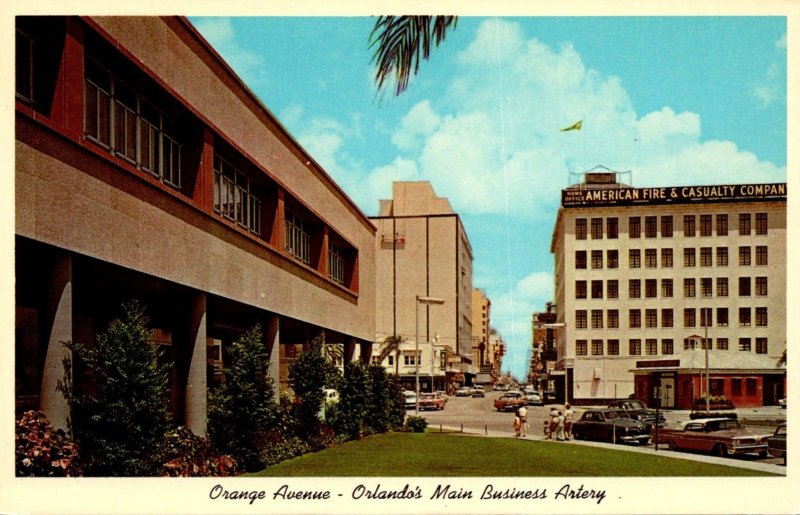 Florida Orlando Orange Avenue Looking North From City Hall