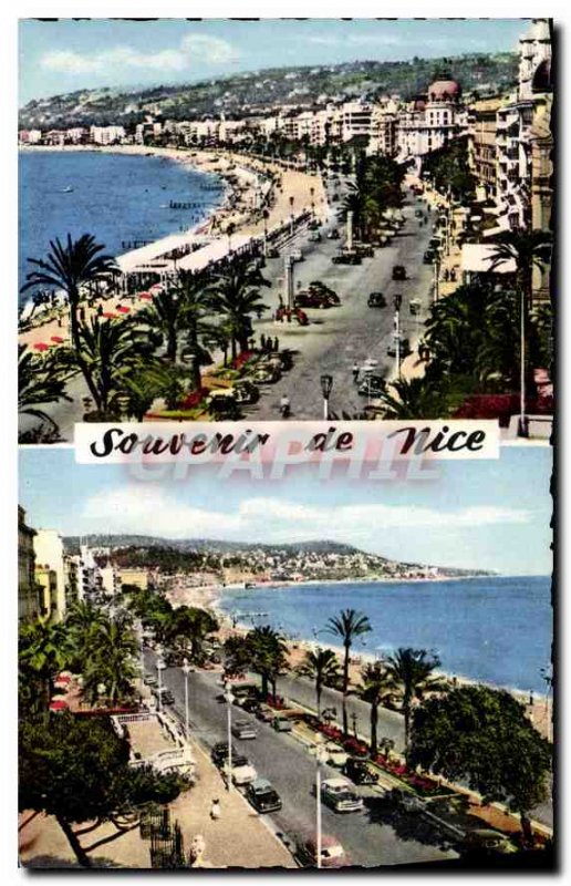 Old Postcard The French Riviera Nice's famous Promenade des Anglais