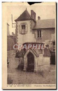 Postcard Old La Chatre Indre Fontaine Ste Radegonde