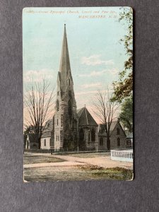 Grace Episcopal Church Manchester NH Litho Postcard H2004084615