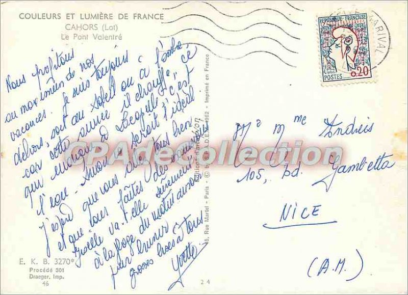 Postcard Modern Cahors (Lot) Le Pont Velentre