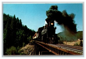 Vintage 1960's Postcard The General Custer Locomotive Black Hills South Dakota