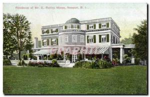 Old Postcard USA Residence of Mr. Rollins Morse Newport Ri